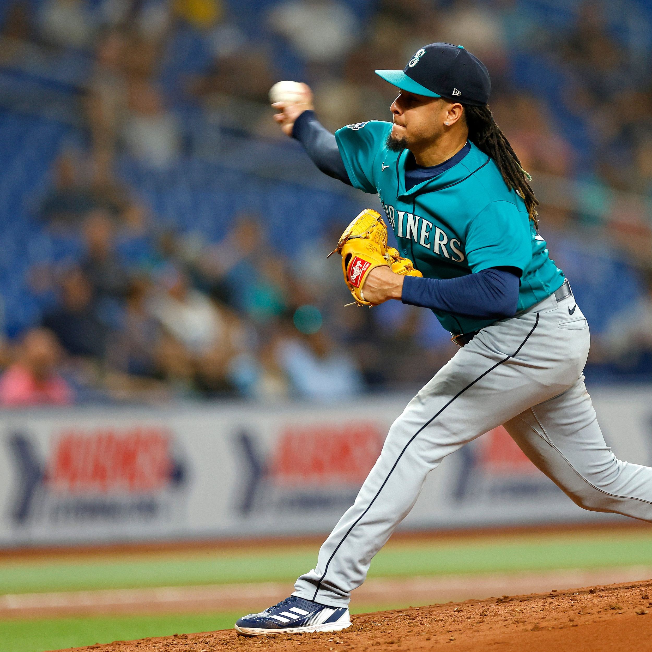 Matt Brash of the Seattle Mariners pitches against the Tampa Bay Rays  News Photo - Getty Images