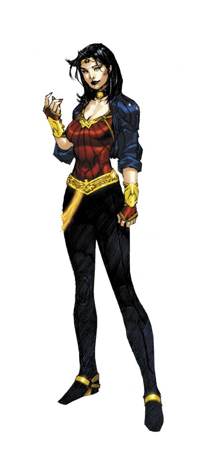 This illustration released by DC Comics shows the new look for Wonder Woman.  (Associated Press)