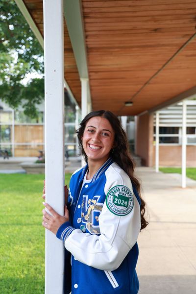 Aubre Hopson has deep family roots at Valley Christian High School, but she carved her own path through cheerleading and track.  (Courtesy)