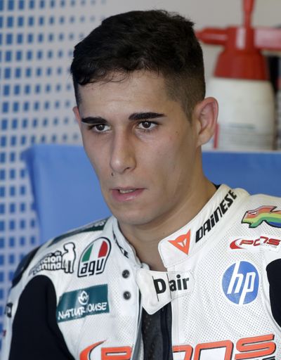 Luis Salom of Spain died after crashing during practice for the Catalunya Grand Prix on Friday. He was 24. (Tony Gutierrez / Associated Press)
