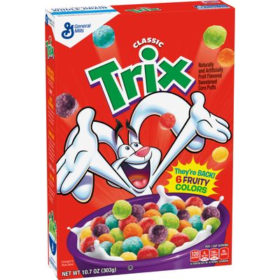 Trix will once again be made with artificial dyes and flavors, nearly two years after they were banished from the cereal. (Associated Press)