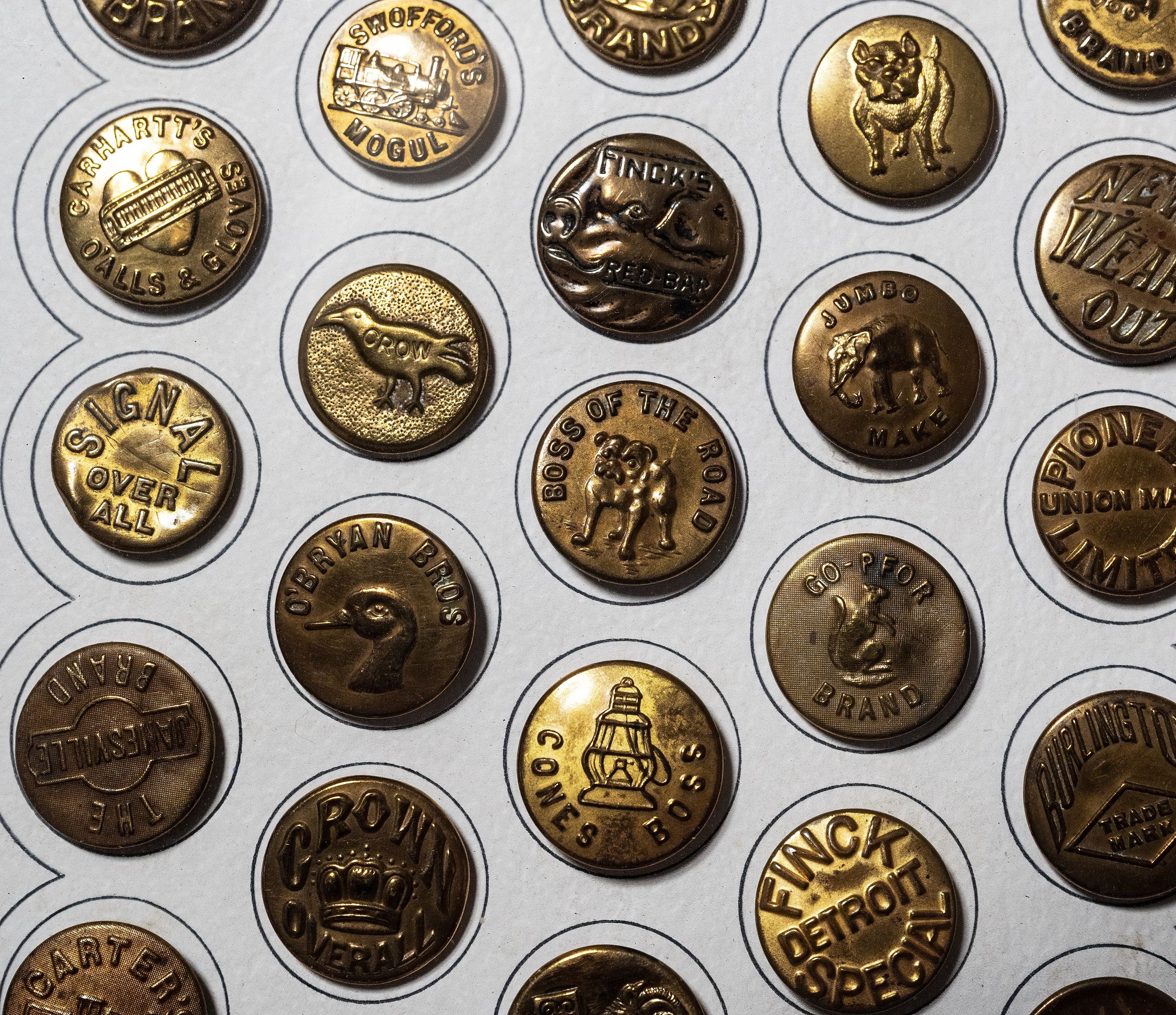 Two very old antique gold buttons Now on sale