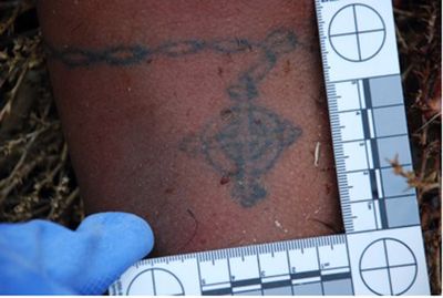 This tattoo is the only identifiable mark  on a body found in Grant County. Courtesy of the Grant County Sheriff’s Office (Courtesy of the Grant County Sheriff’s Office / The Spokesman-Review)