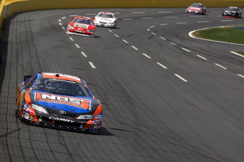 Kyle Busch led 64 laps and came back from two laps down to win the TECH-NET Auto Service 300 powered by CARQUEST. (Photo courtesy of Streeter Lecka/Getty Images) (Streeter Lecka / Getty Images North America)