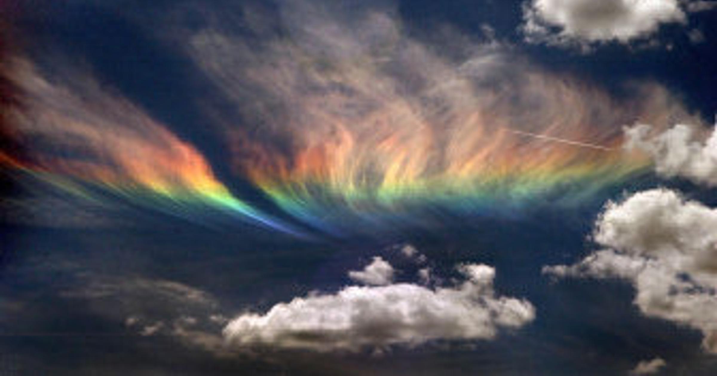 Elements align for unusual sight