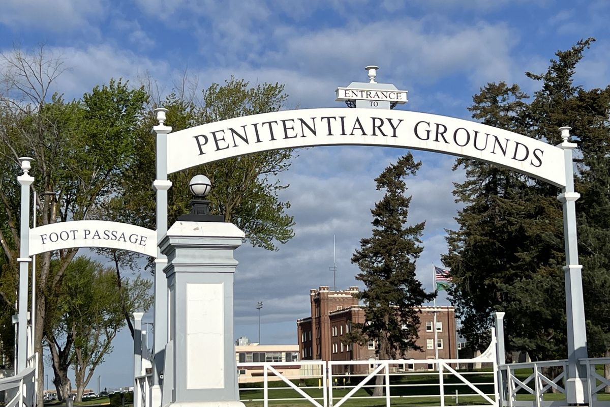 The Washington State Penitentiary in Walla Walla is seen on April 20, 2025. Joshua P. Phillips, who was convicted of murdering his ex-girlfriend in Spokane, was found dead in his cell on Aug. 3.  (Jonathan Brunt/The Spokesman-Review)