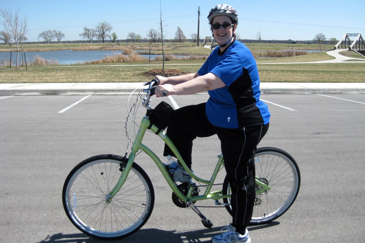 Downs started biking in 2009 at her sister’s suggestion. (Courtesy of Amy Downs)
