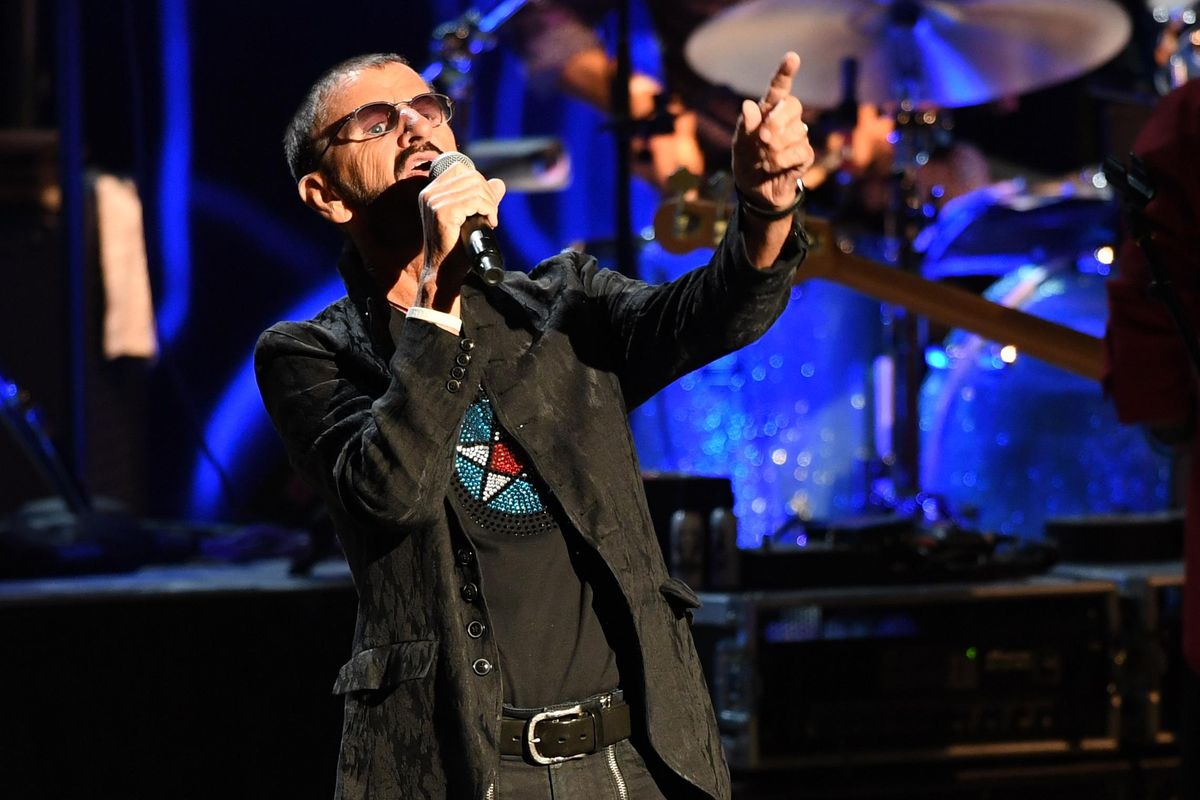 Ringo Starr, with his All-Star Band sings "It Don