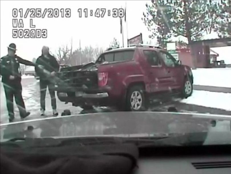 Idaho state trooper questions Darien Roseen in January of 2013 (ISP video)