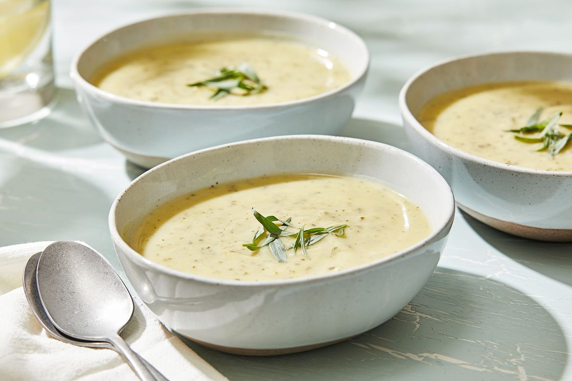 This chilled zucchini soup is filling and creamy thanks to its secret ...