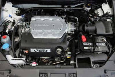 The 2008 Honda Accord EX-L V-6 has Variable Cylinder Management, which allows the driver to shut off some cylinders. 
 (Associated Press / The Spokesman-Review)