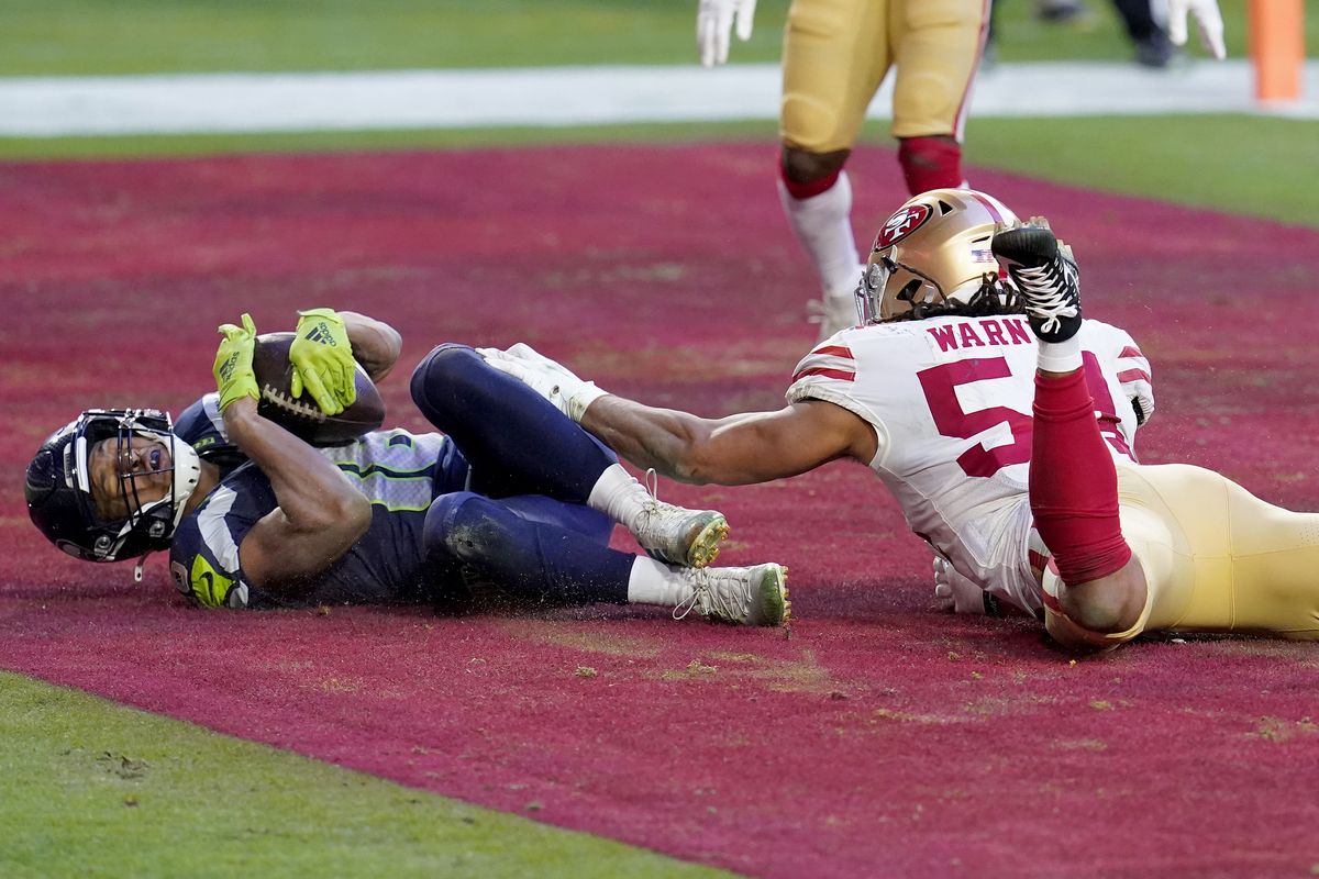 Tyler Lockett Seattle Seahawks Big Catch Touchdown Signed Photo