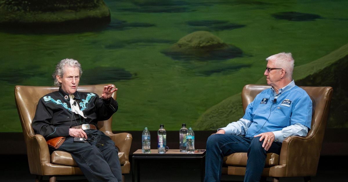 Temple Grandin, ‘America’s Veterinarian’ swap tips of the trade at SpokAnimal fundraiser