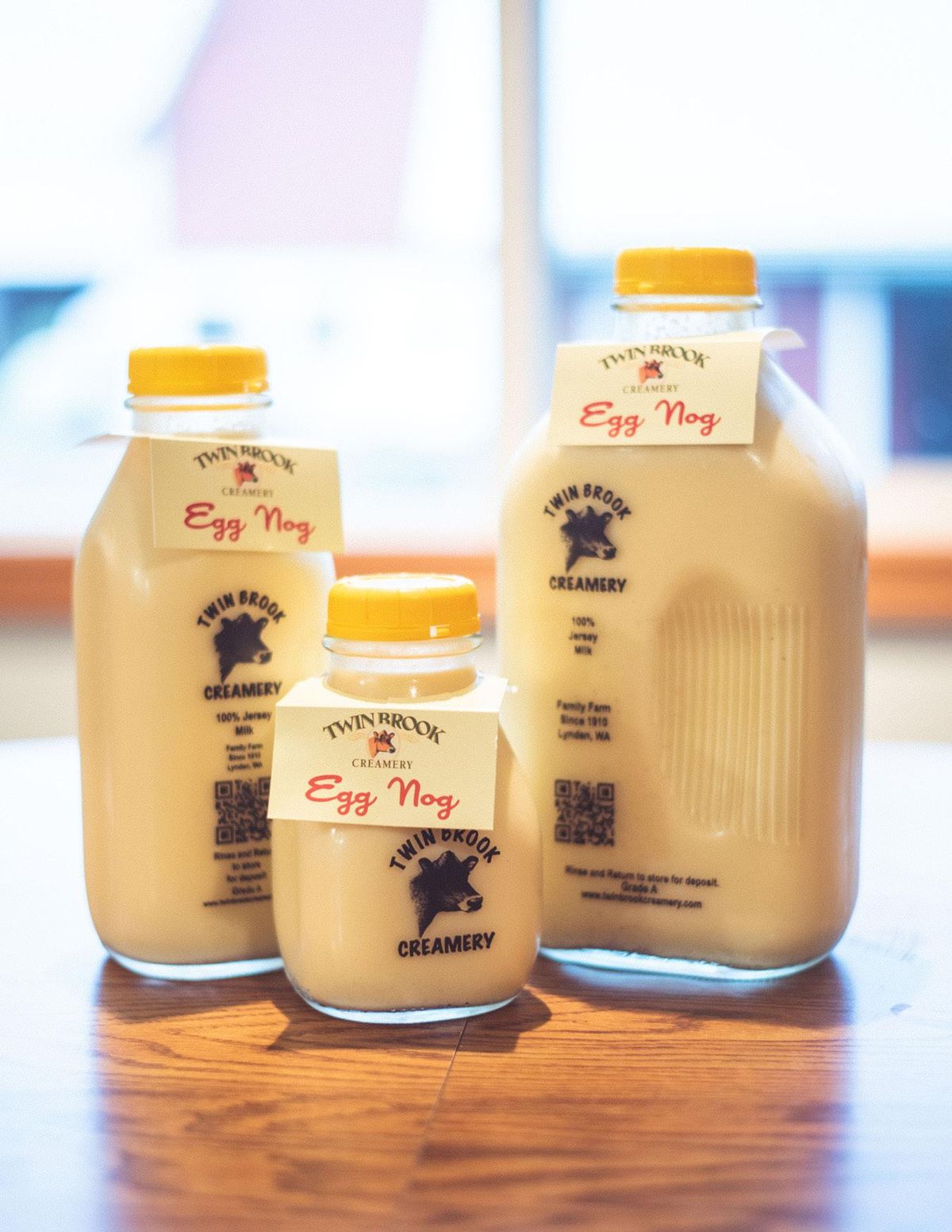 Twin Brook Creamery, a fifth-generation small dairy farm in Lynden, produces egg nog. (Courtesy Twin Brook Creamery)