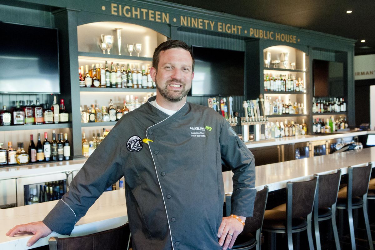 Tyler Schwenk is the executive chef at 1898 Public House. (Adriana Janovich / The Spokesman-Review)