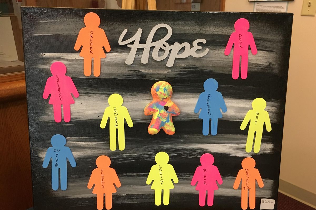 “Hope,” by Tasyn Oosting of Salk Middle School in Spokane. Oosting earned second place in the art portion of the Spokane Community Observance of the Holocaust’s13th annual Eva Lassman Memorial Writing and Art Contests. (Courtesy photo)