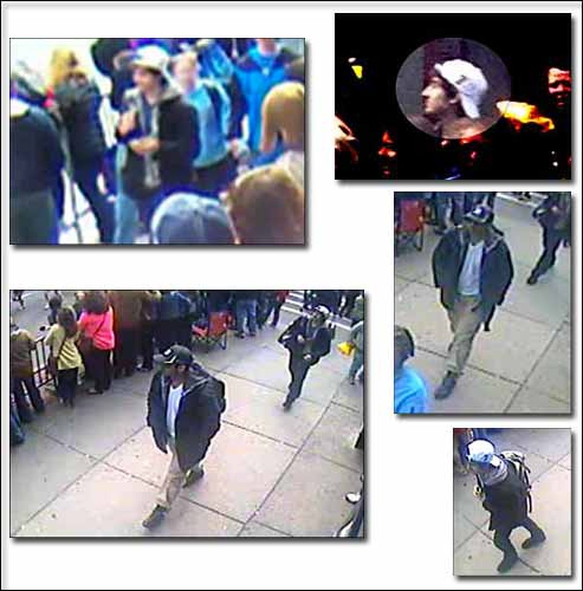 The FBI released these photos today of two suspects in the Boston Marathon bombings (FBI)