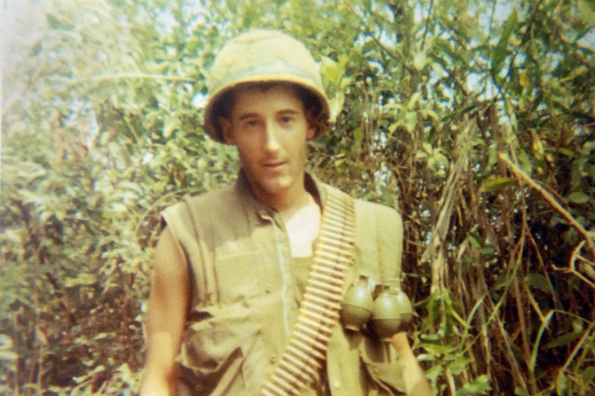 Larry Plager, a young Marine from Spokane, is seen in this snapshot from 1969 taken in Vietnam. He was part of a group of new Marines from the state of Washington that enlisted together. (PHOTO COURTESY OF LARRY PLAGER / PHOTO COURTESY OF LARRY PLAGER)