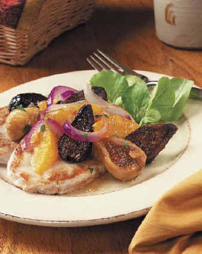 
Turkey Cutlets with Citrus-Fig Sauce is a quick yet festive dish for a more intimate meal, when a whole turkey would be too much.  
 (Associated Press / The Spokesman-Review)