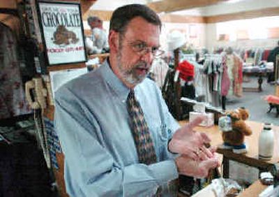 
Pullman clothing store owner Ken Vogel says a Wal-Mart Supercenter will hurt local businesses. 
 (Photo courtesy of Joe Barrentine / The Spokesman-Review)