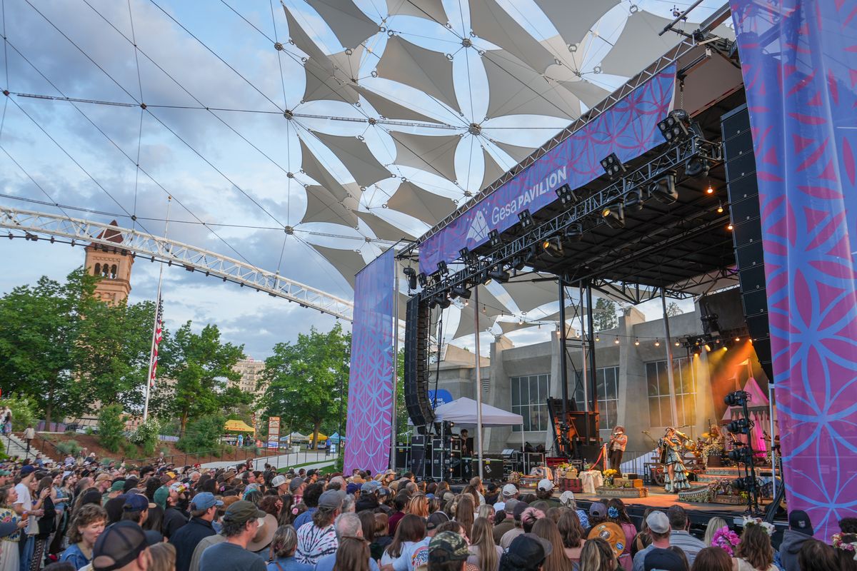 Sierra Ferrell brought her Americana hits to downtown Spokane and the Gesa Credit Union Pavilion on Sunday.   (Jordan Tolley-Turner/The Spokesman-Review)
