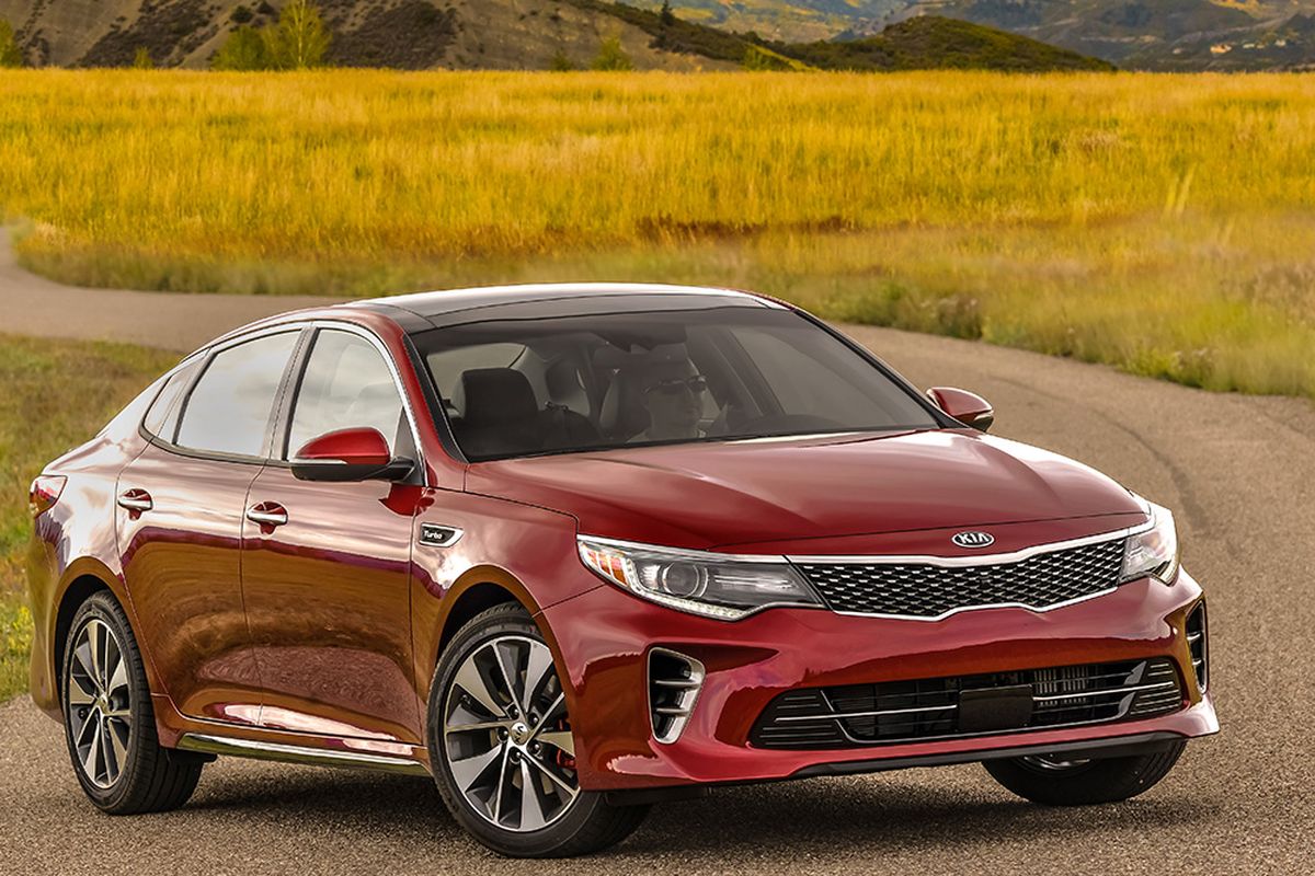 Like most cars undergoing generational change, the Optima ($22,840, including destination) is a little larger this year.  (Kia)