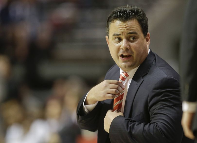 A win tonight would send Arizona coach Sean Miller to his first Final Four. (Associated Press)
