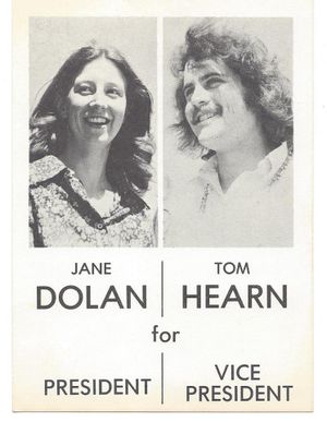Here's the 1972 political poster featuring Tom Hearn and running mate, Jane Dolan. (Courtesy: Tom Hearn Facebook page)