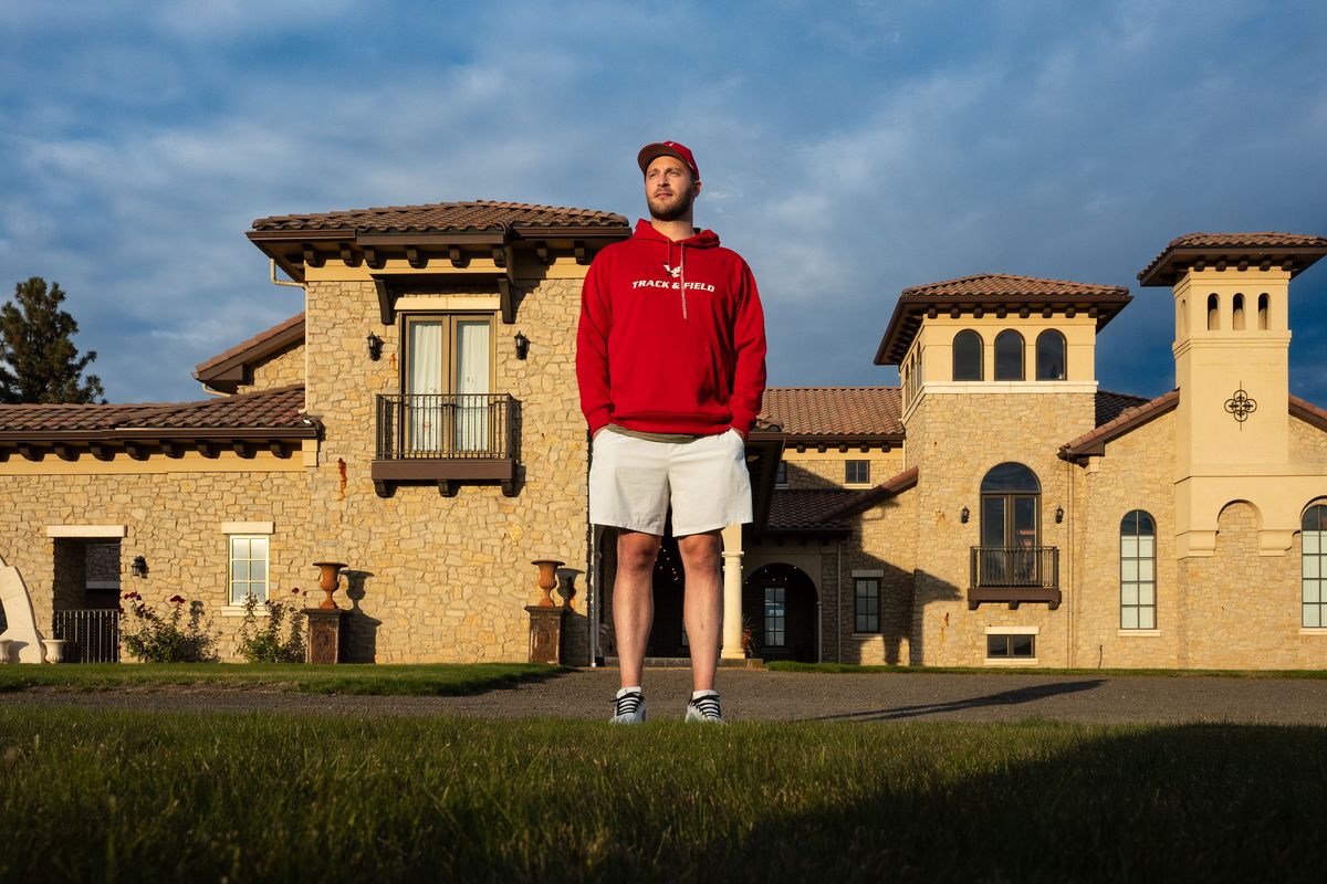 Robert Humphrey recently purchased this $3.4 million, 12,000-square-foot Tuscan-style house off the Palouse Highway. (COLIN MULVANY)