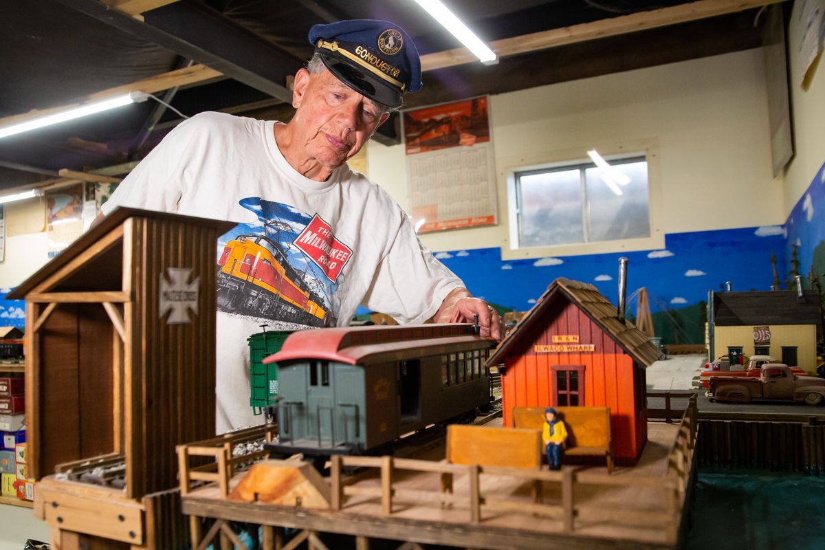 Calling Craig Smith a train hobbyist would be an understatement, as Smith has been a lifelong train enthusiast for full-scale operable locomotives and model trains.  (Libby Kamrowski/THE SPOKESMAN-REVIEW)