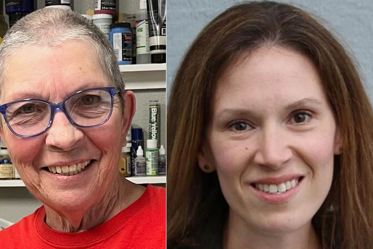 Winnie Schlittenhart, left, is challenging incumbent Nine Mile Falls School Board member Kirsten Foose in the November election.  (Courtesy photos)