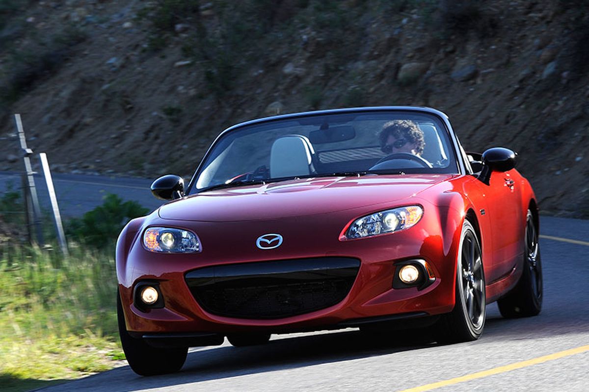  For years, I’ve told anyone who’d listen that the Miata is “all the sports car anyone needs.” Like most people who do this job, I love to drive and reserve a big, squishy soft spot for cars that reward my enthusiasm with responsive handling, sufficient power and first-rate steering and braking. (Mazda)