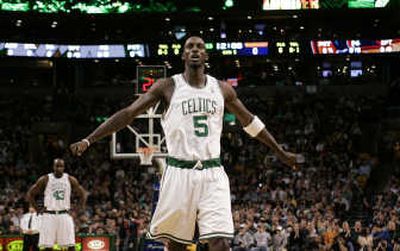 
Celts, Kevin Garnett play Miami today. Associated Press
 (Associated Press / The Spokesman-Review)