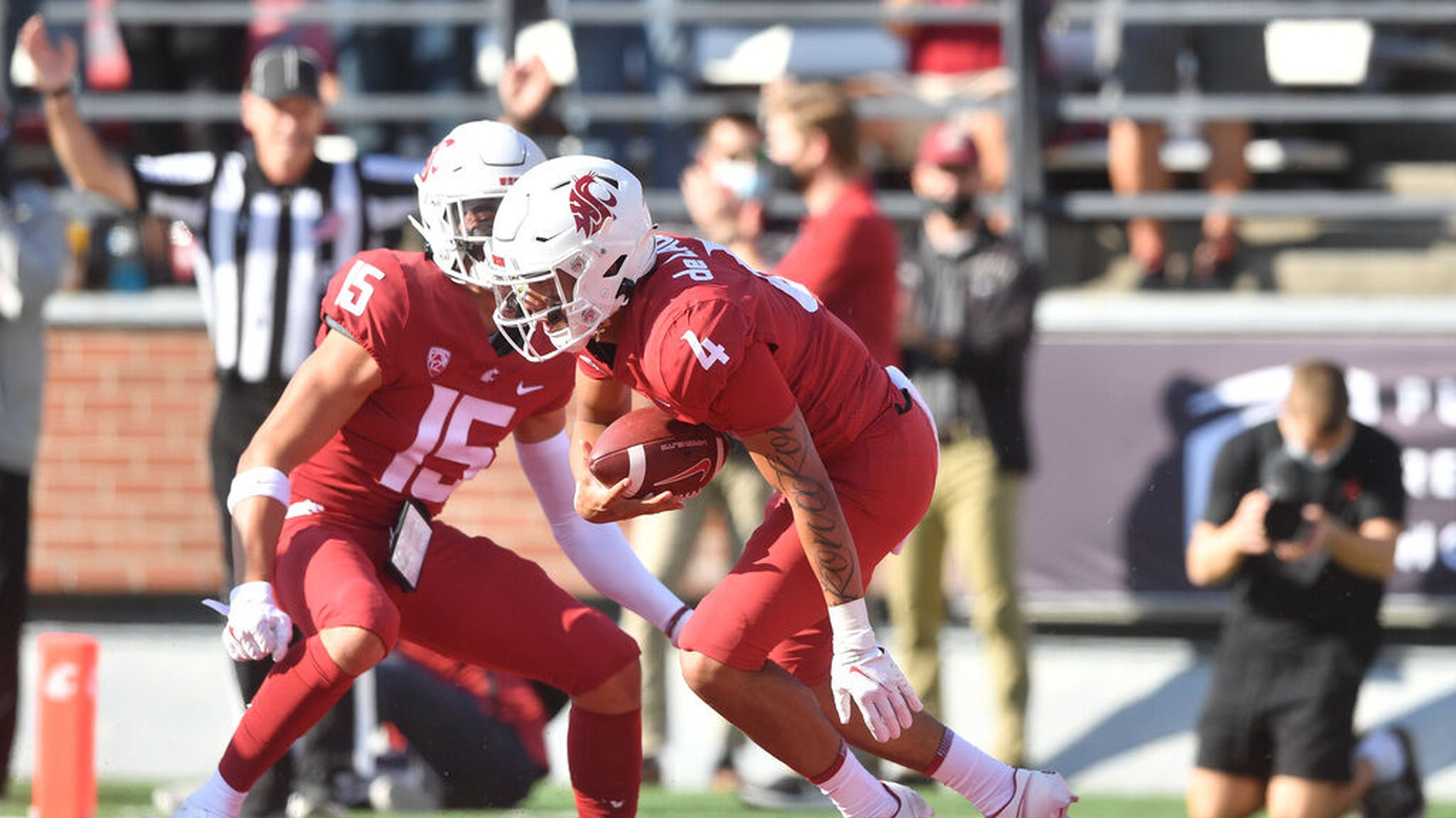 Recap And Highlights Wsu Beats Portland State 44 24 Behind De Laura S Four Touchdowns The Spokesman Review