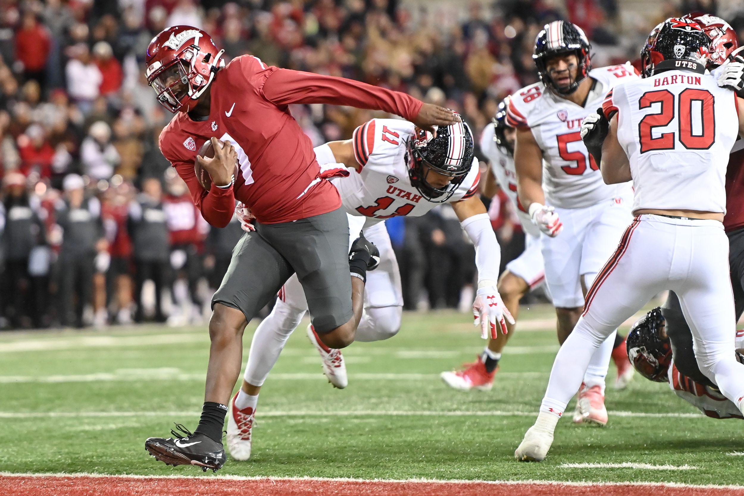 WSU unveils new 'Wazzu' helmets before taking on No. 14 Utah on Thursday