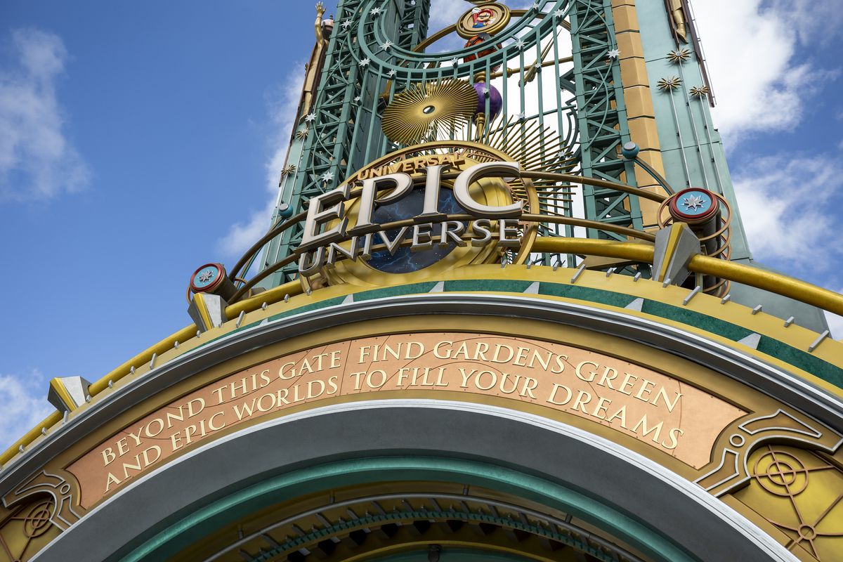 The entrance portal welcomes guests into Orlando