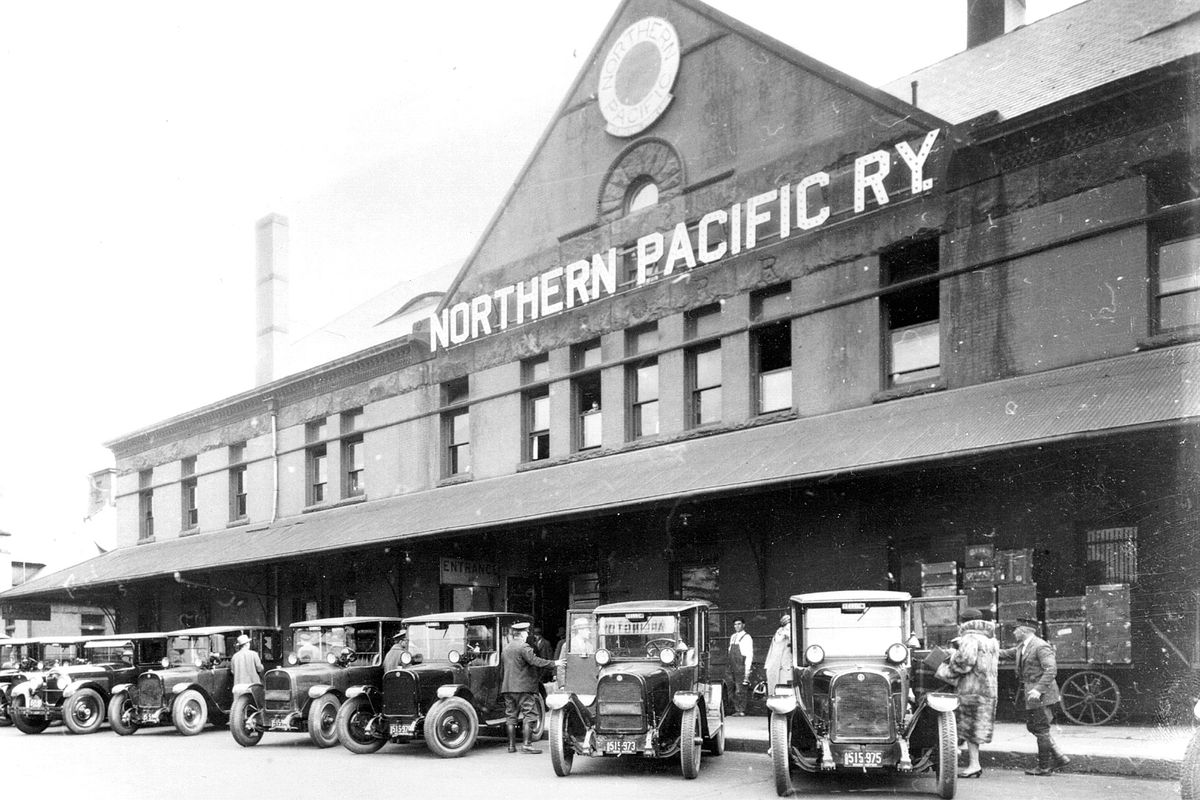 1926: The Northern Pacific Depot was built in 1890 after the great fire of 1889.