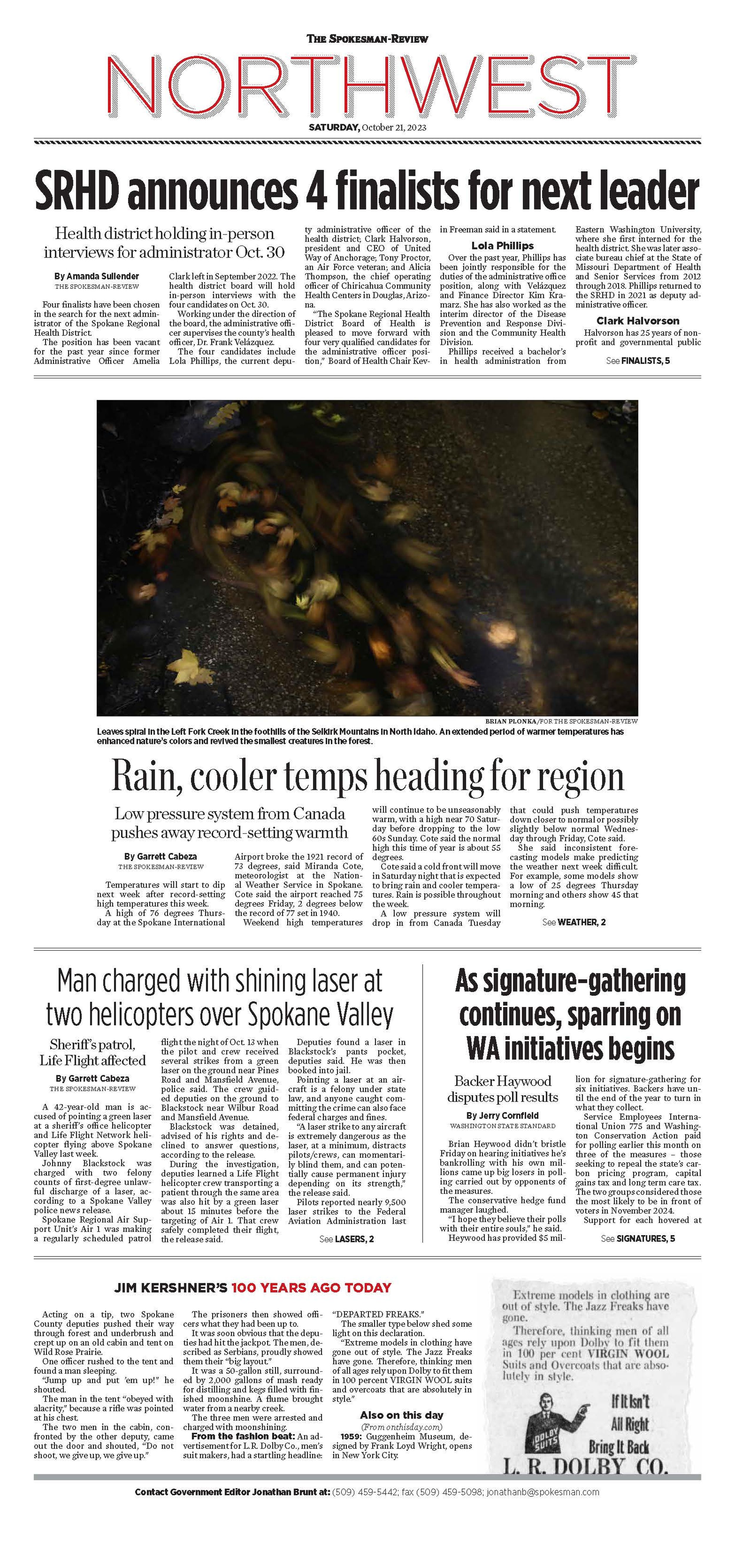 northwest-front-page-for-oct-21-2023-the-spokesman-review