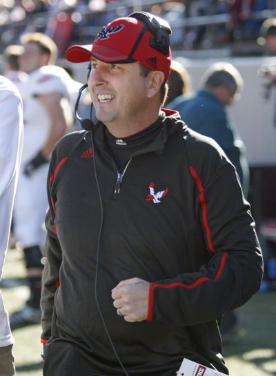Eastern Washington coach Beau Baldwin took his team to the top of the Big Sky this season, going undefeated in league play. (Associated Press)
