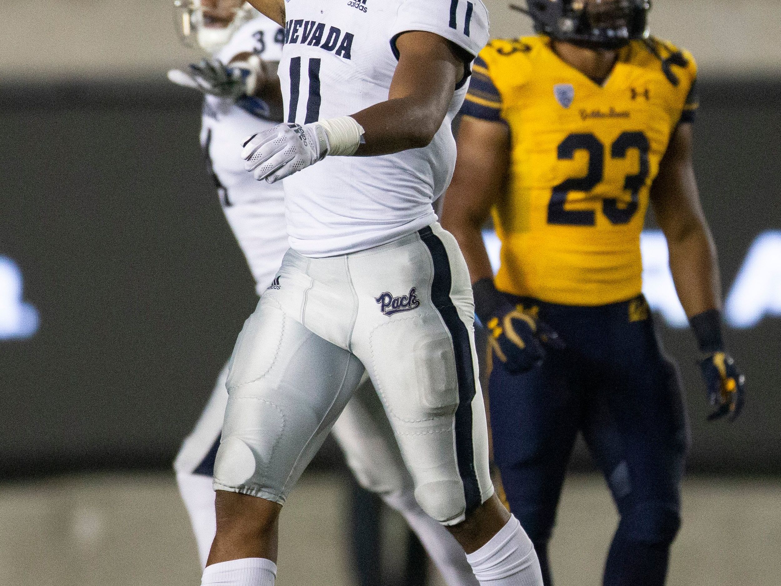 Washington State linebacker Daiyan Henley looks to the sideline