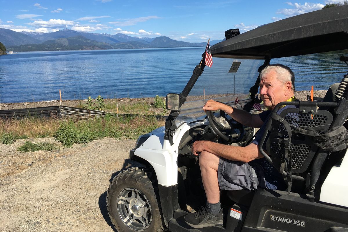 Fred Arn enjoys visiting Lake Pend Oreille via Camp Bay Road and advocates for continued public access.  (James Hanlon/The Spokesman-Review)