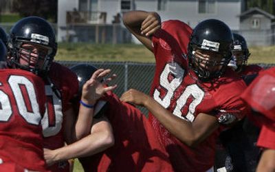 
Justin Walker, left, Griffon Jones (90) and their Cheney teammates will give defending champ Pullman and the old GNL schools plenty to consider. 
 (Dan Pelle / The Spokesman-Review)