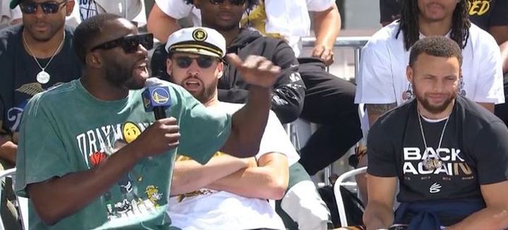 Klay Thompson livestreams his boat ride on SF Bay to Warriors parade ...