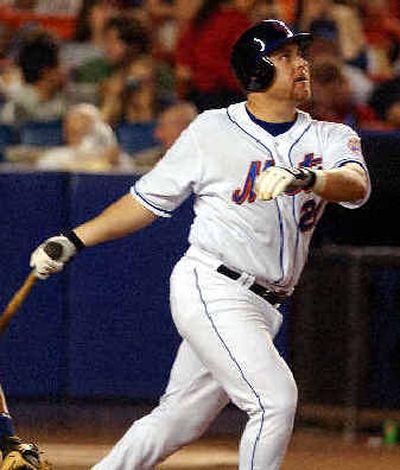 
Karim Garcia became expendable by the Mets when they traded for right fielder Richard Hidalgo.
 (Associated Press / The Spokesman-Review)