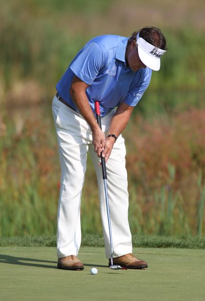 Phil Mickelson found that using a belly putter didn’t suit him. (Associated Press)