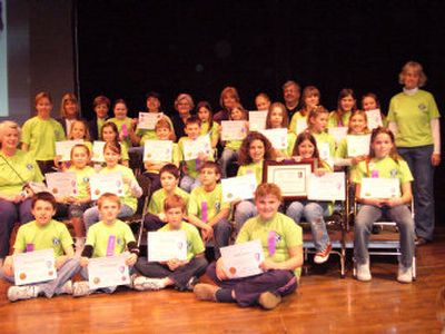
Members of Liberty Lake Elementary School K-Kids were recognized for numerous community service projects at Chase Youth Awards. 
 (Courtesy of Central Valley School District / The Spokesman-Review)