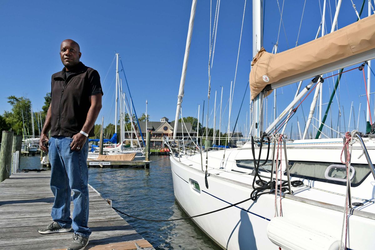 Captain Donald Lawson visited the Eastport Yacht Club in Annapolis, Maryland, on Sept. 9, 2022.    (Kim Hairston/Baltimore Sun/TNS)