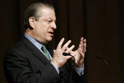 
Al Gore speaks last month in Spain. Associated Press
 (File Associated Press / The Spokesman-Review)