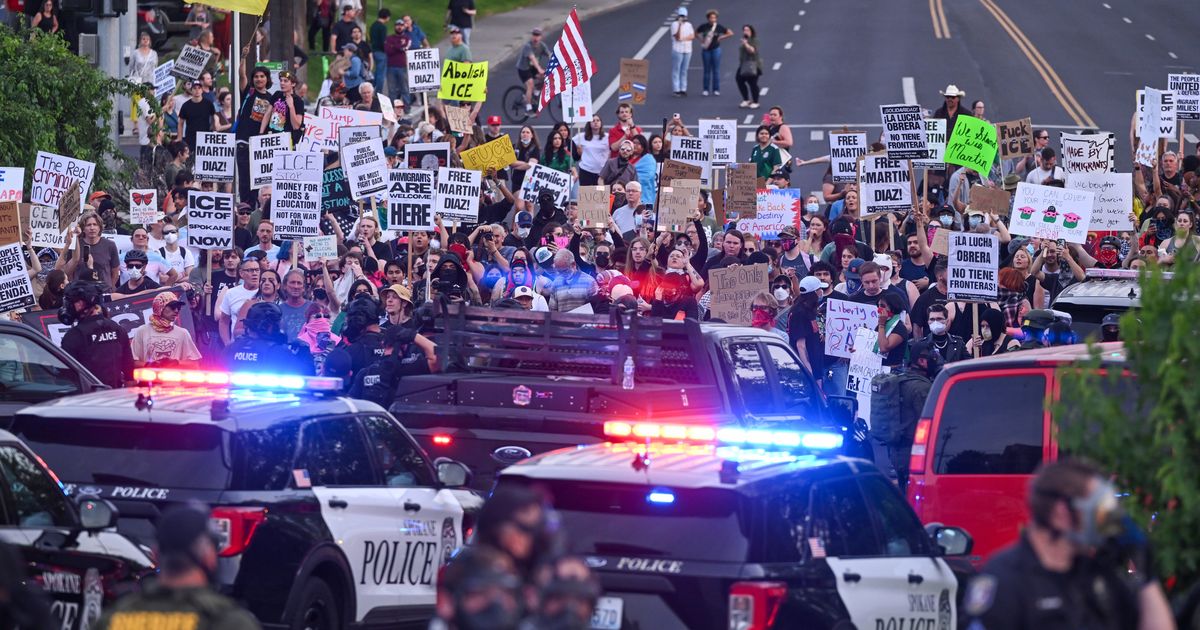 Spokane ICE protester pleads guilty