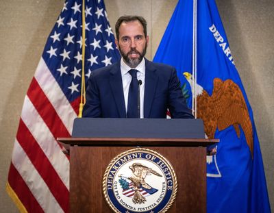 Special counsel Jack Smith addresses reporters at the Justice Department on Aug. 1, 2023, in Washington, D.C. MUST CREDIT: Bill O’Leary/The Washington Post  (Bill O'Leary/The Washington Post)